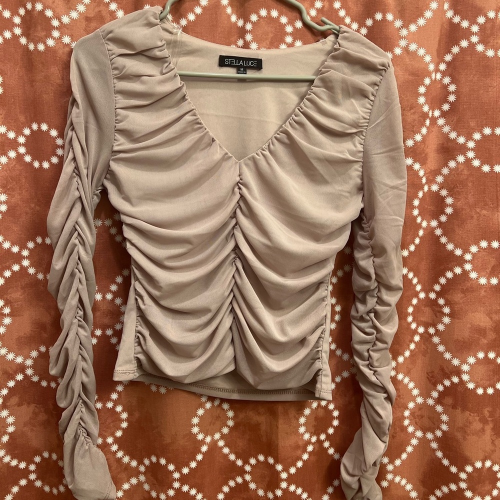 Scrunchy long-sleeve